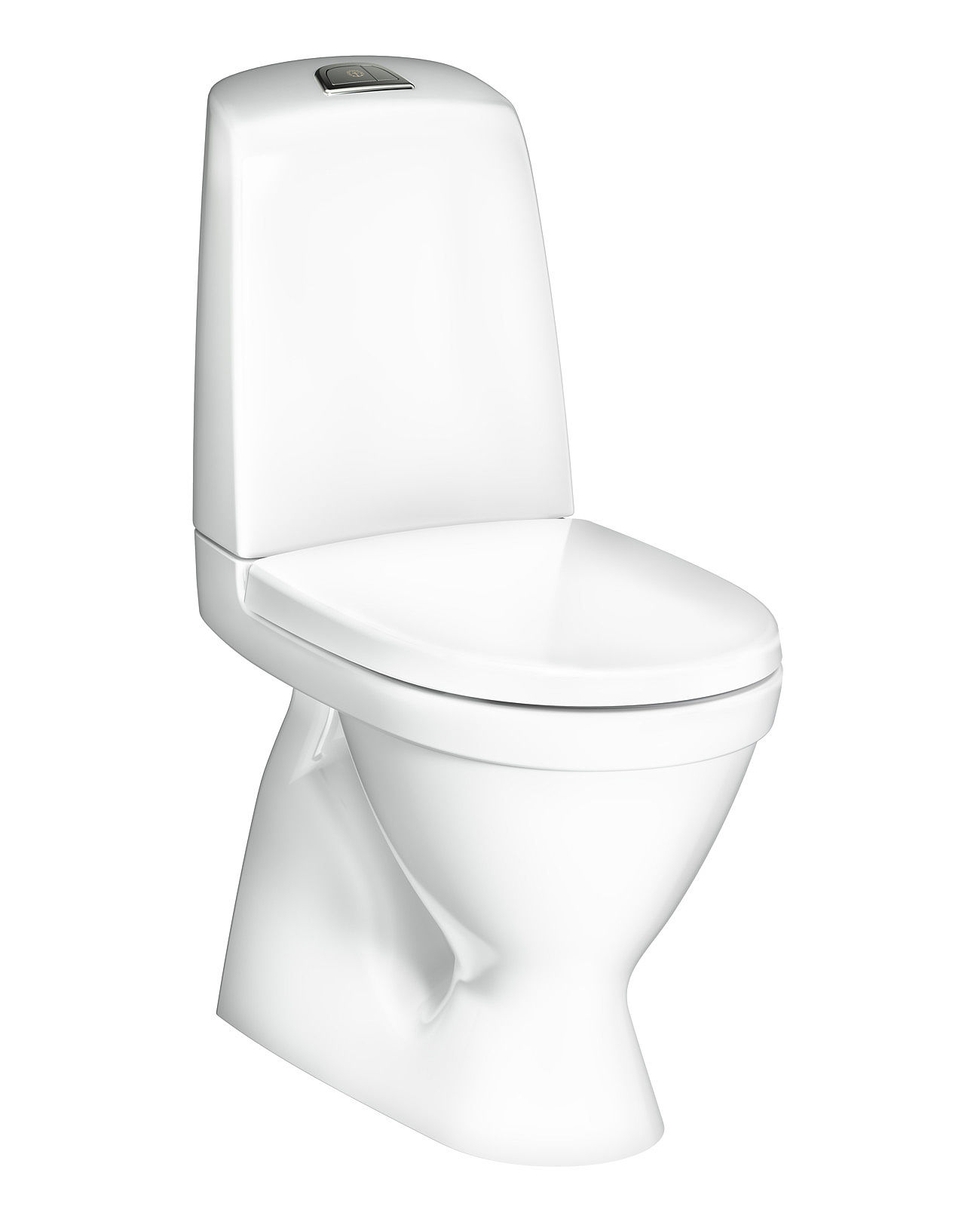 Pods Nautic Hygienic Flush, 345x650 mm, horizontāls izvads, 2/4 l, ar vāku QR/SC, balts