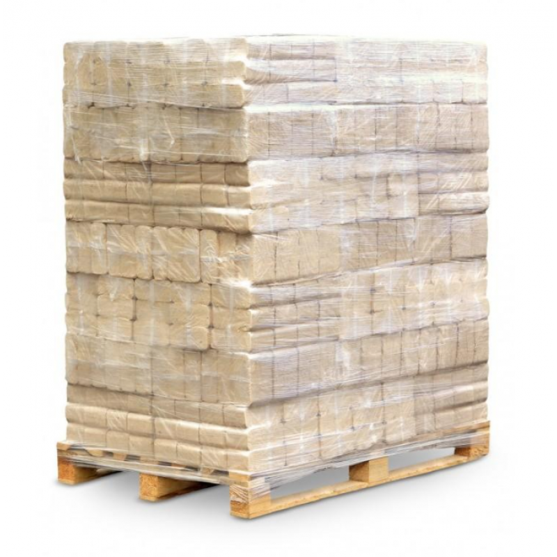 PALETE (96gb) Skujkoku briketes RUF, 10 kg, Ražotas Latvijā (+12% PVN privātpersonām)